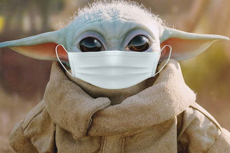 Star Wars: Baby Yoda también usa su tapabocas en este genial fanart Star Wars: Baby Yoda también usa su tapabocas en este genial fanart