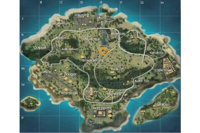 bermuda mapa free fire