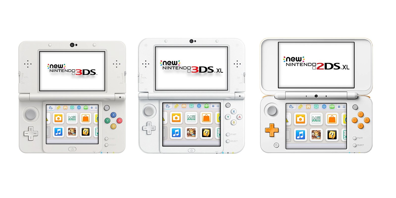 New Nintendo 3DS, New Nintendo 3DS XL y New Nintendo 2DS XL