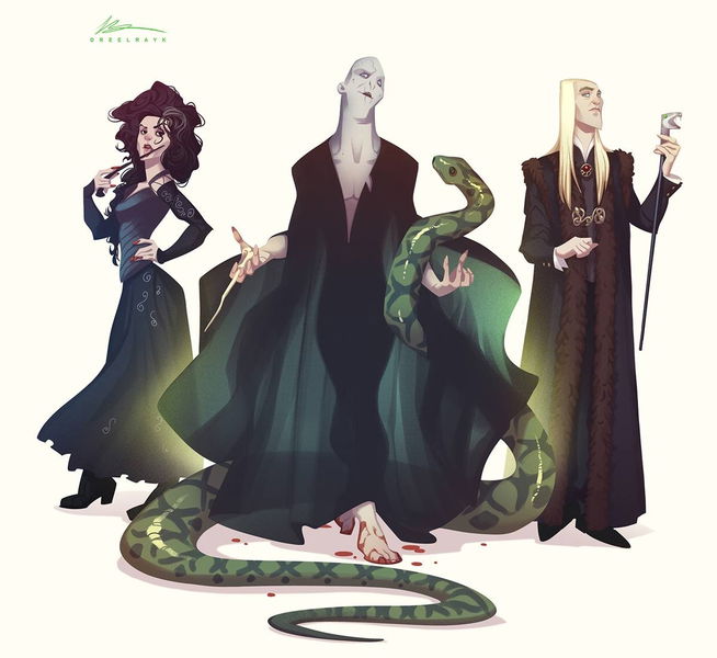 Un artista transforma los personajes de Harry Potter en caricaturas 2D Un artista transforma los personajes de Harry Potter en caricaturas 2D