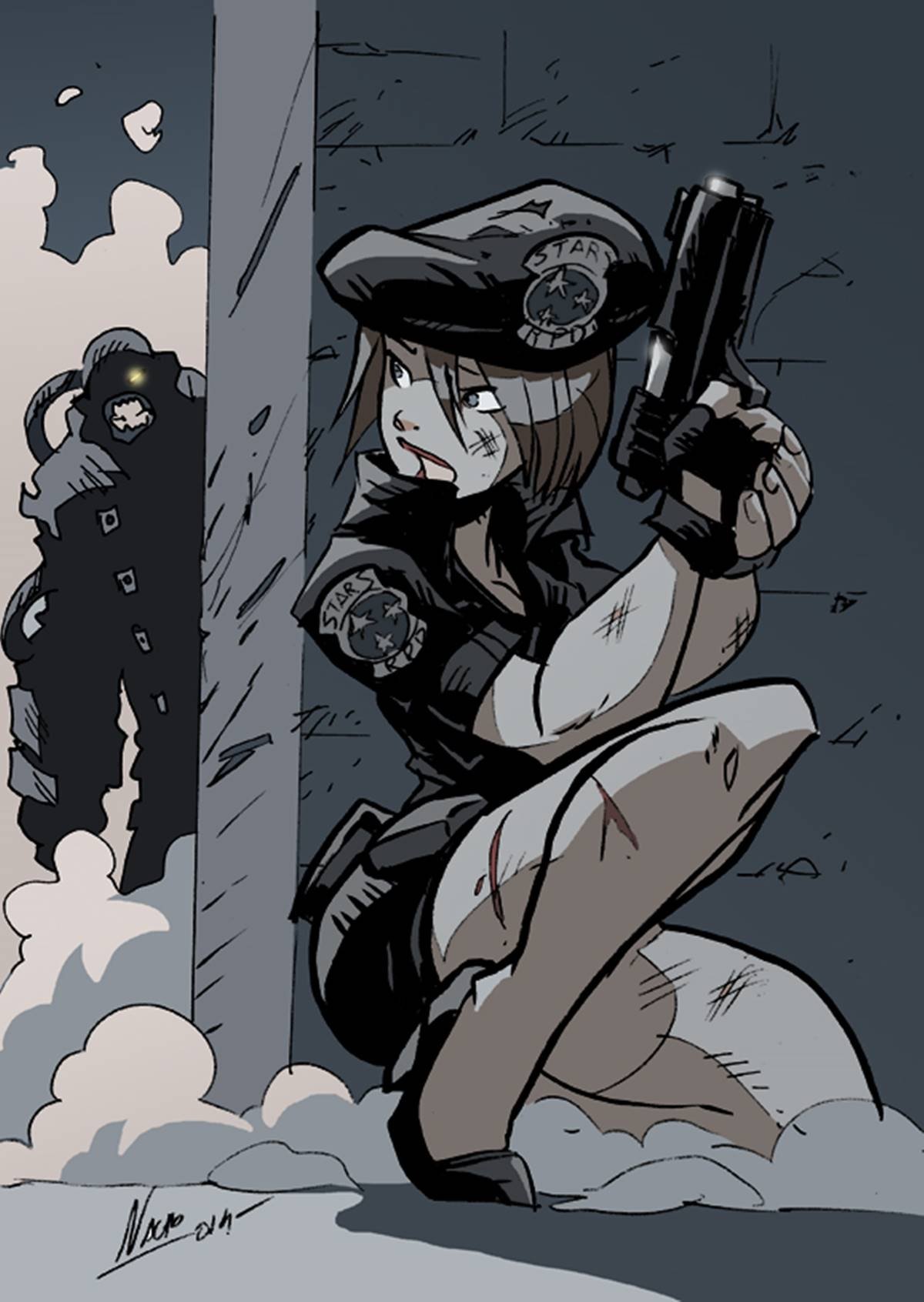 Resident Evil: dibuja a Jill Valentine al estilo de Marvel Comics