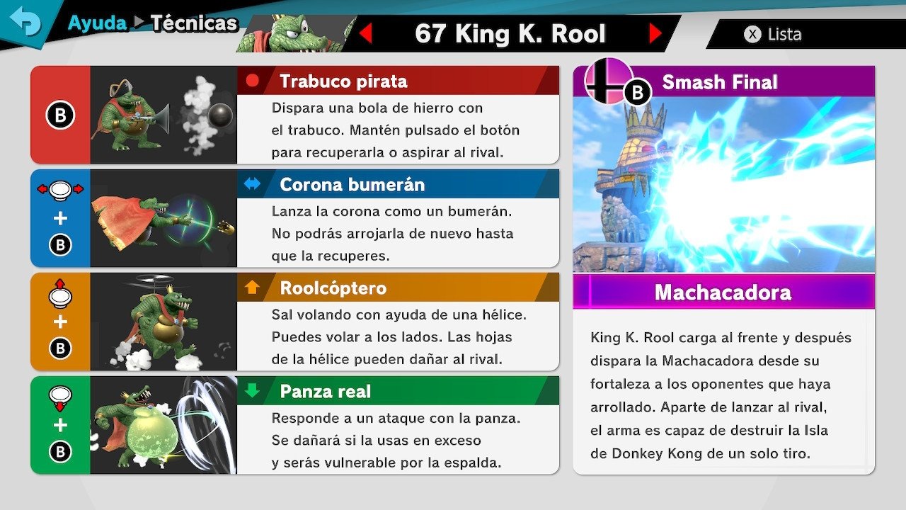 king k rool en super smash bros. ultimate