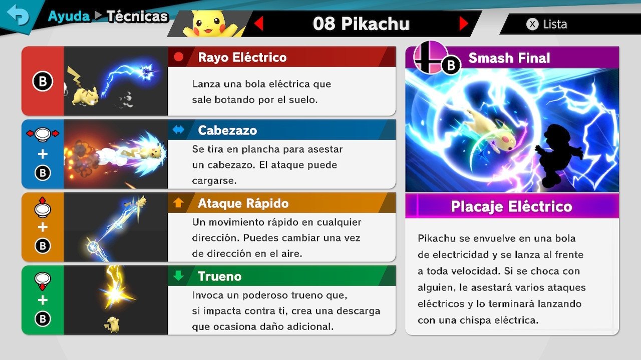 pikachu en super smash bros. ultimate