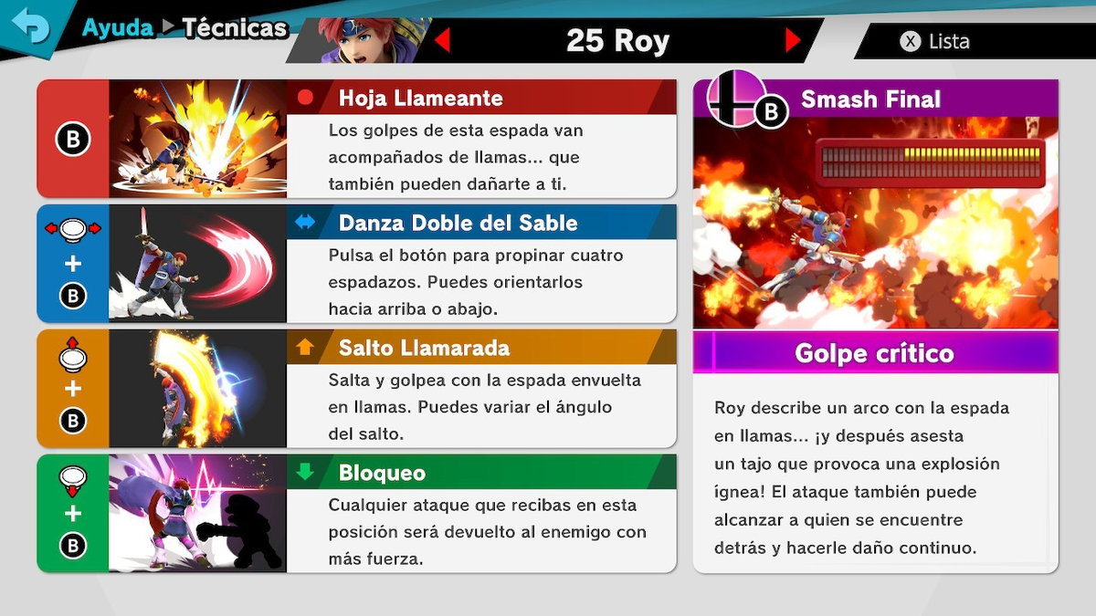 Guía completa de todos los personajes de Super Smash Bros. Ultimate