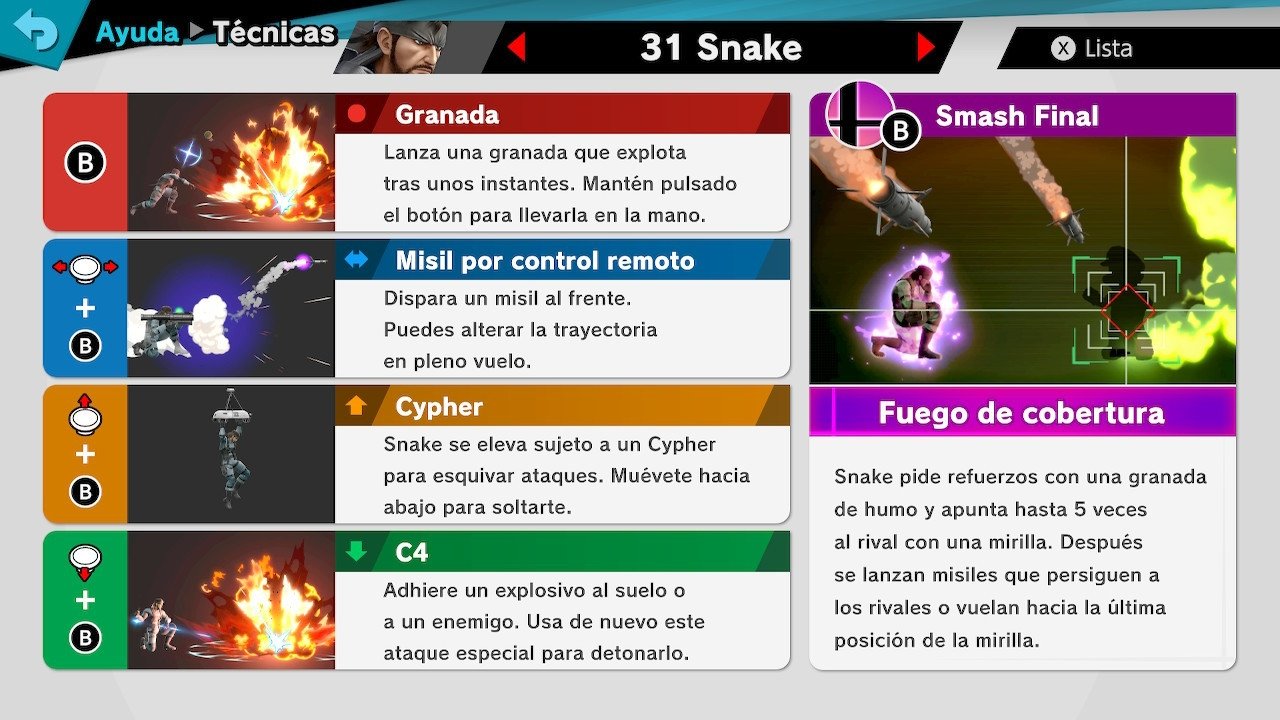 snake super smash bros. ultimate