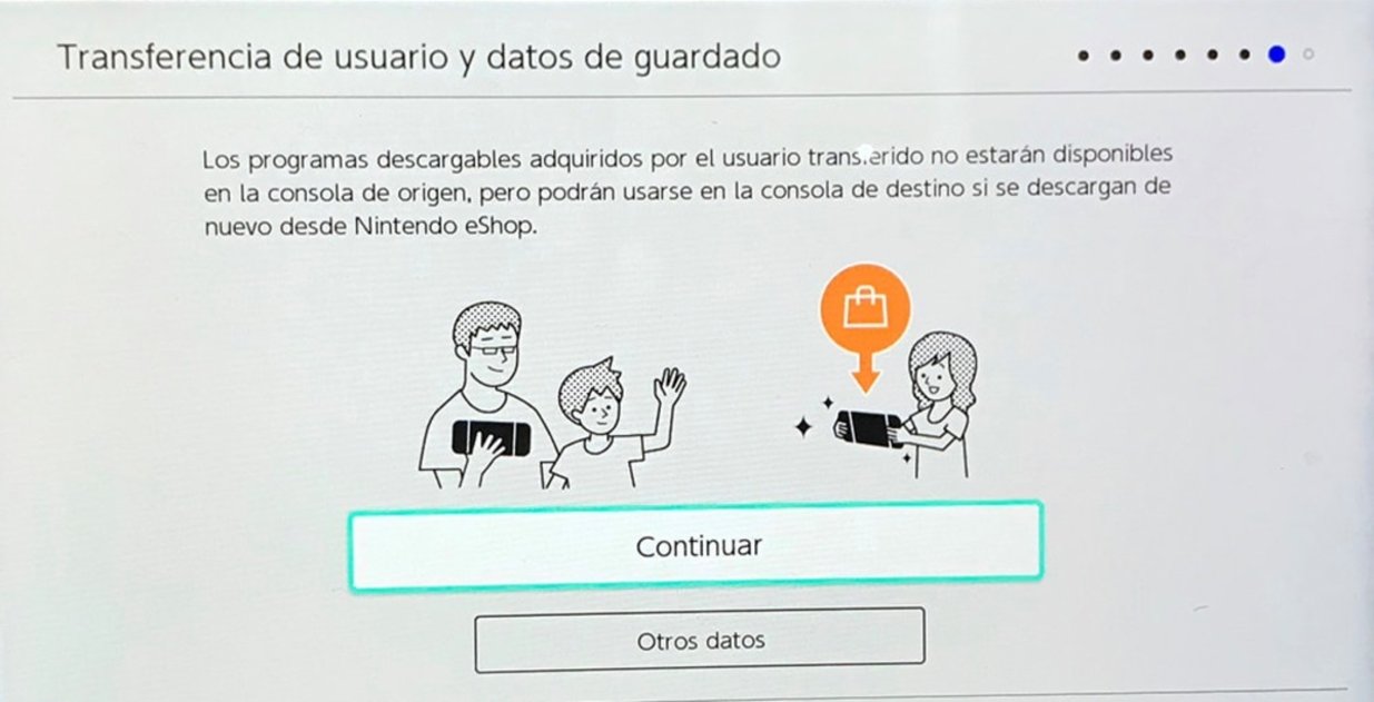Transferir datos de usuario y guardado en Nintendo Switch