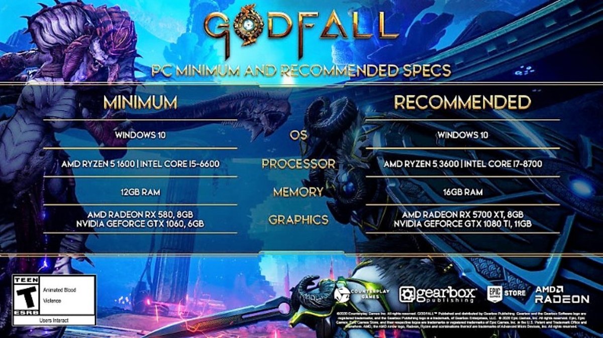 Requisitos para jugar a Godfall en PC
