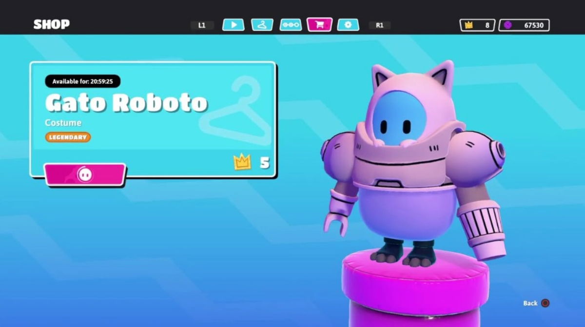 Fall Guys cómo conseguir la skin del gato robot