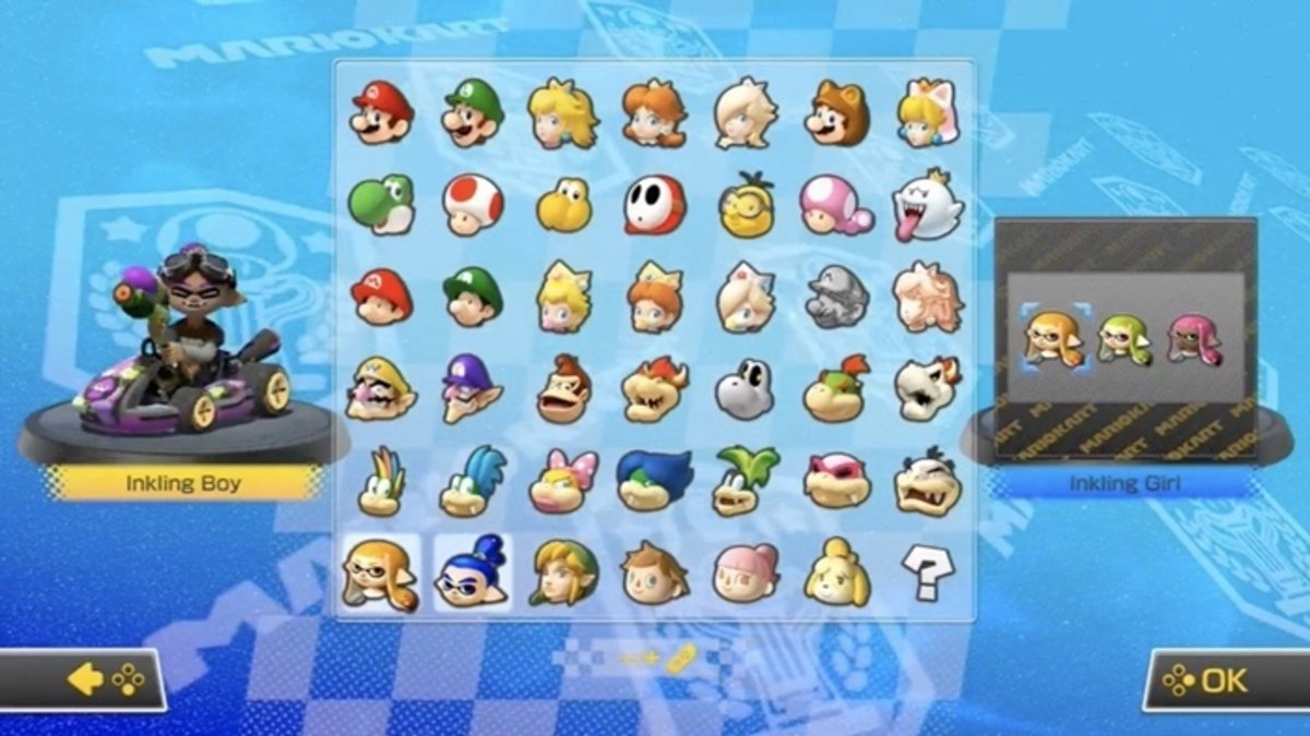 Personajes de Mario Kart 8 Deluxe