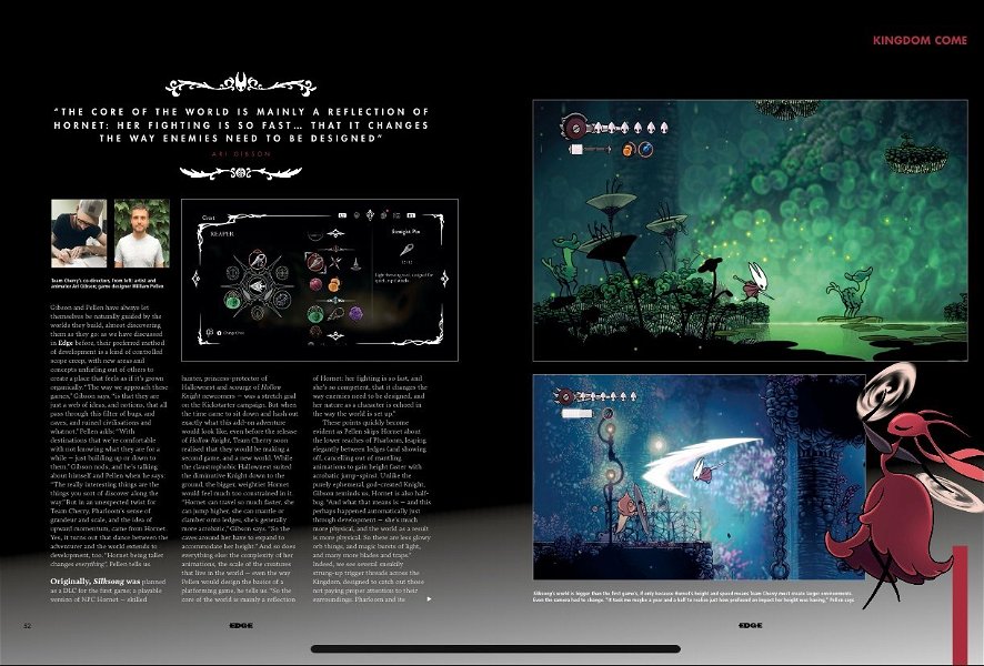 La revista Edge muestra nuevas imágenes de Hollow Knight Silksong y más detalles de su lanzamiento