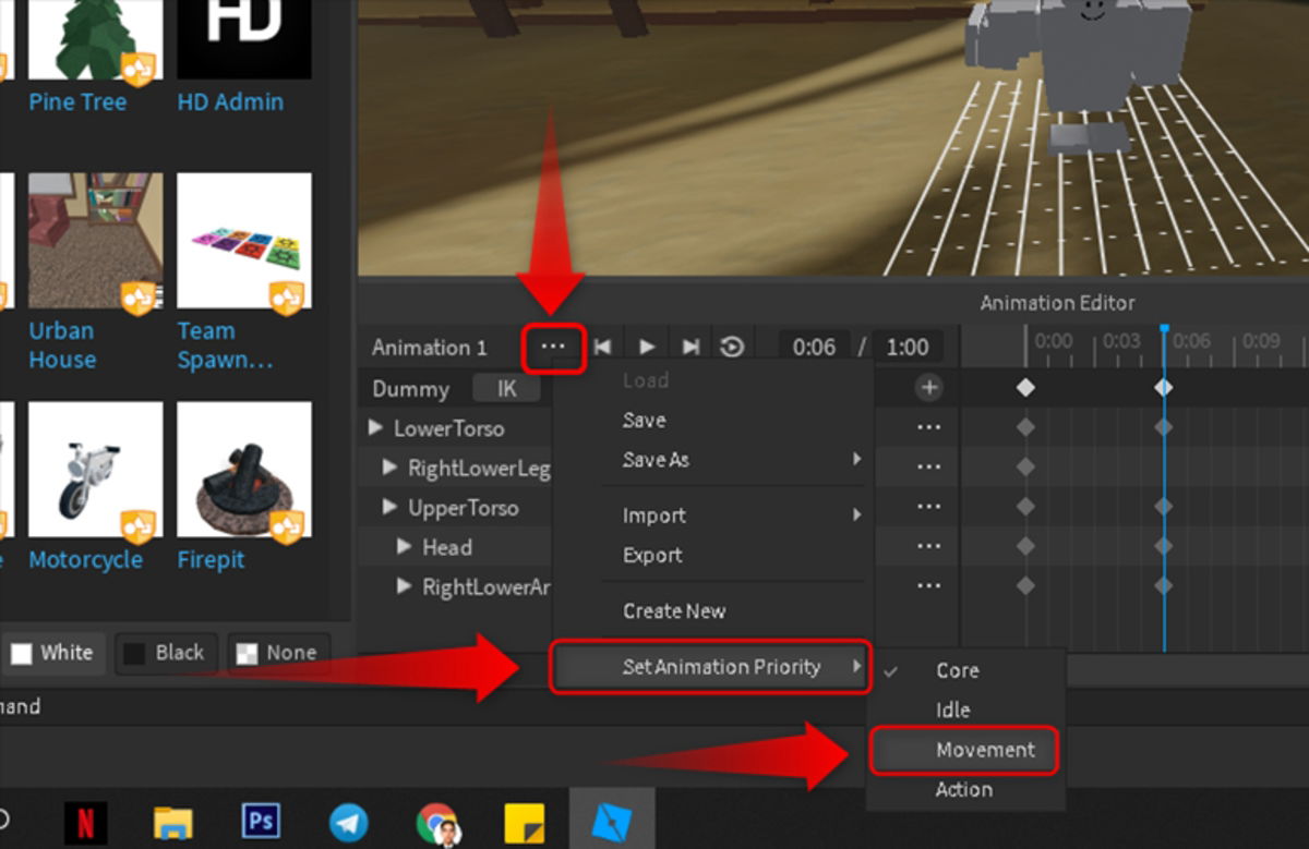 9-Configurar animaciones en Roblox Studio