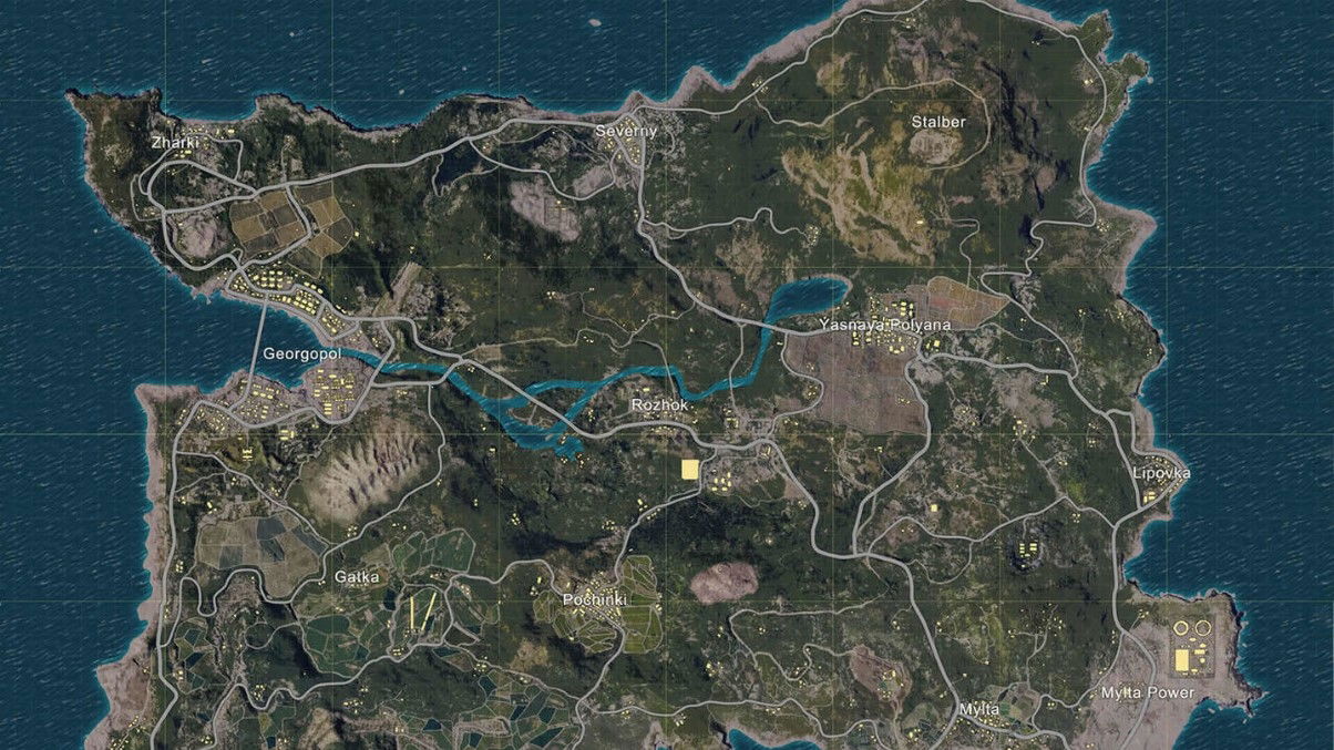 erangel mapa pubg mobile