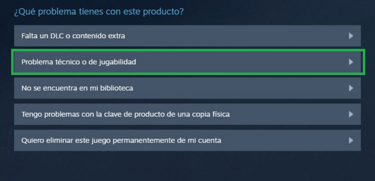 Pedir devolución en Steam