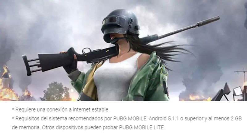 Requisitos mínimos para jugar PUBG MOBILE en Android