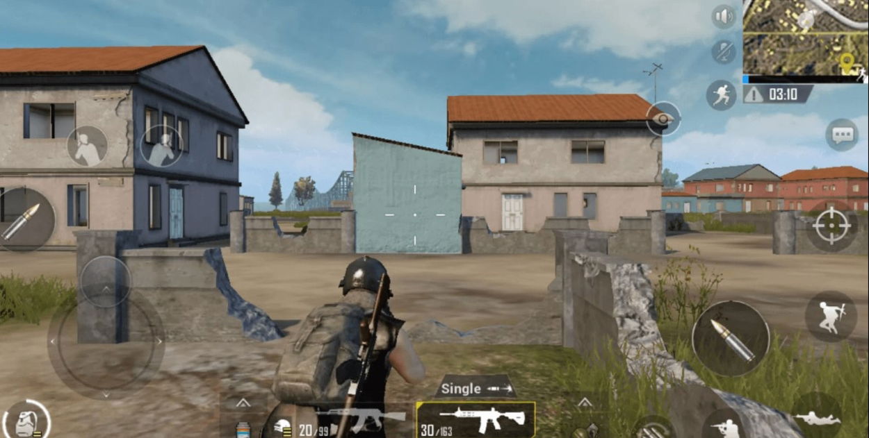 tercera persona partida pubg mobile