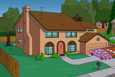 Así es como se ve la casa de Los Simpson desde un corte arquitectónico Así es como se ve la casa de Los Simpson desde un corte arquitectónico