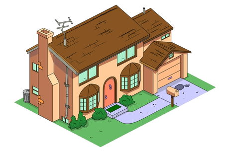 La casa de Los Simpson en 8 estilos arquitectónicos diferentes La casa de Los Simpson en 8 estilos arquitectónicos diferentes