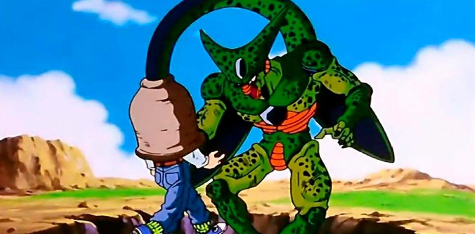 cell dragon ball z absorbe a androide 17