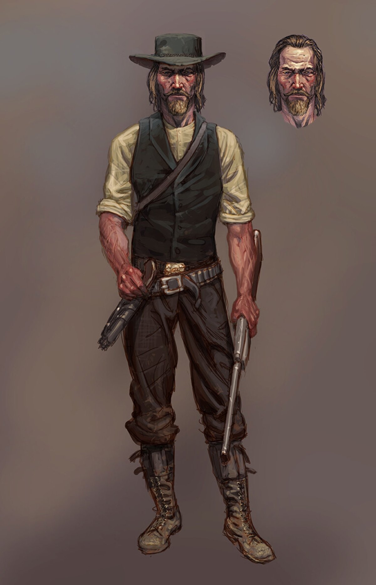 Una filtración de Red Dead Redemption 2 revela el arte original de Arthur Morgan
