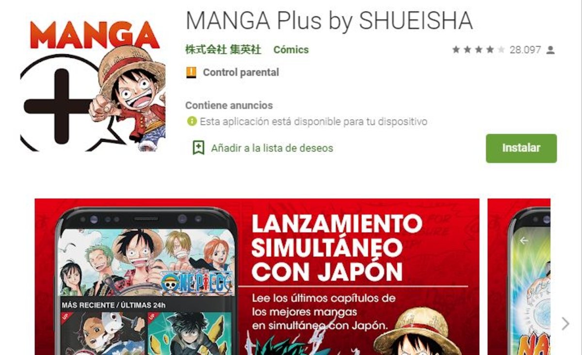 Cómo descargar Manga Plus para Android