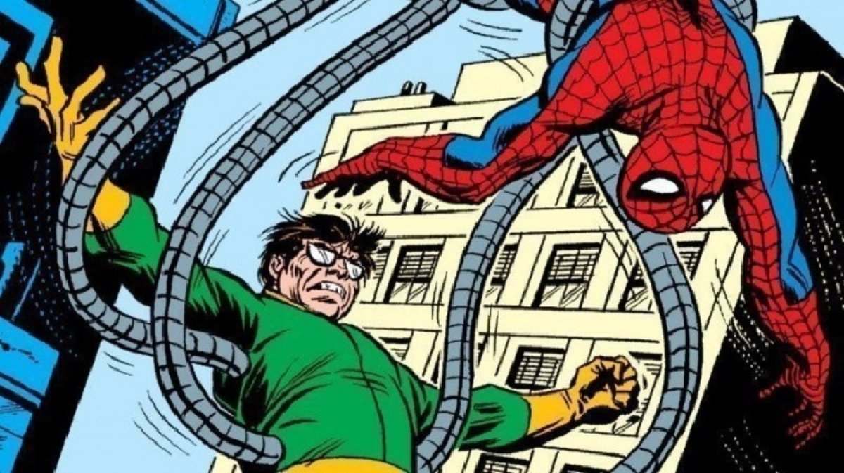 Spider-Man lucha contra el Doctor Octopus