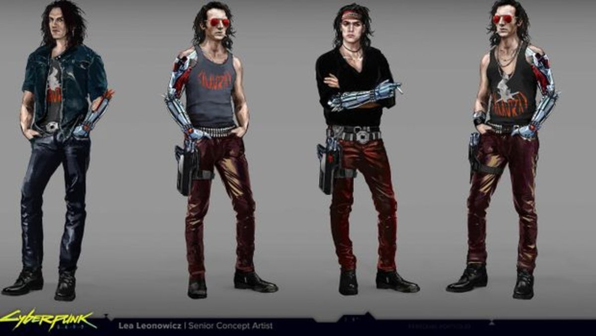 Así era el diseño original de Jhonny Silverhand en Cyberpunk 2077 antes de fichar a Keanu Reeves