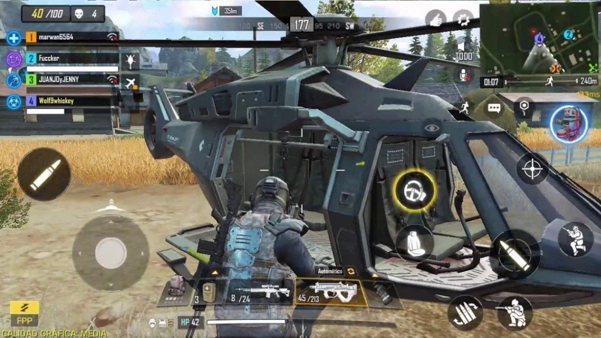 cod mobile helicoptero