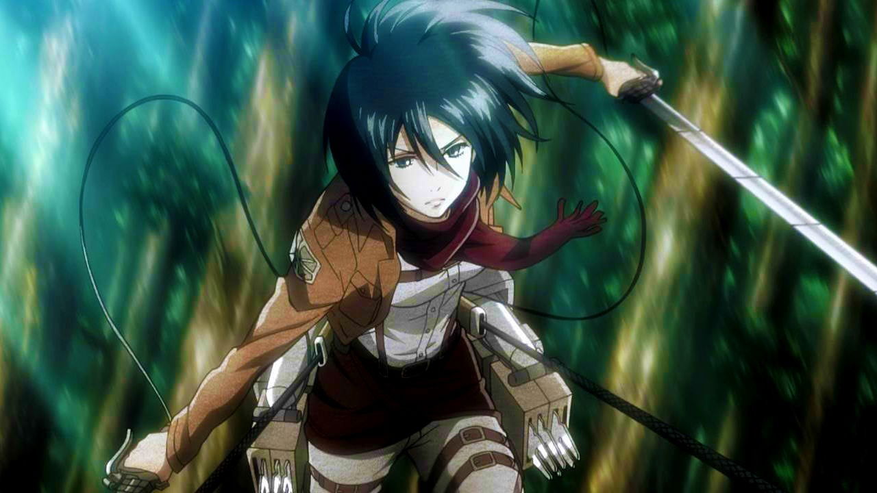 mikasa ackerman shingeki no kyojin ataque a los titanes