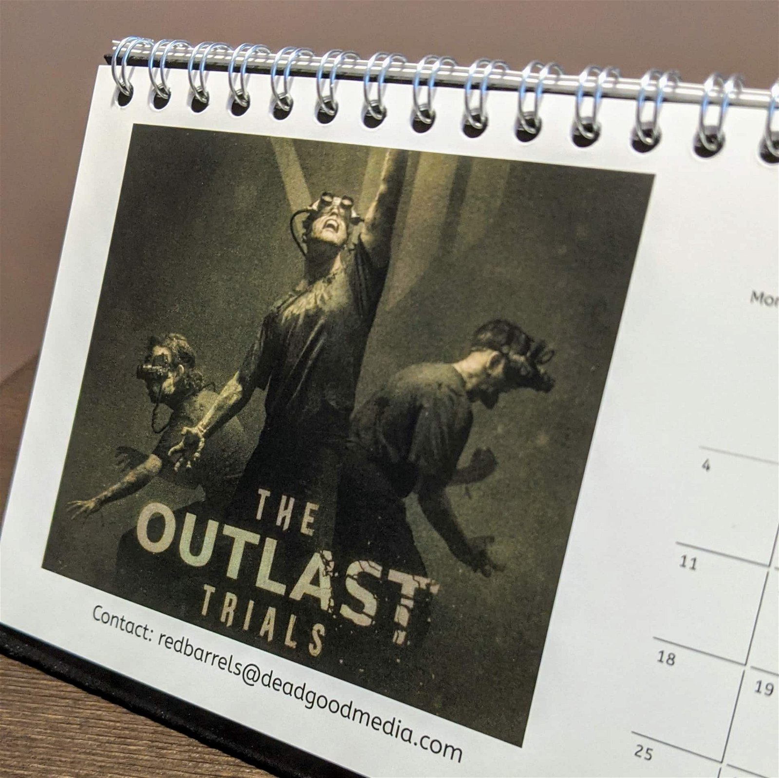 Calendario promocional de Outlast Trials