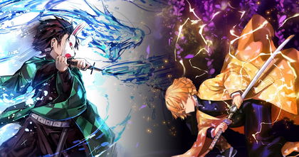 Este fan art de Tanjiro y Zenitsu de Demon Slayer es del todo electrizante Este fan art de Tanjiro y Zenitsu de Demon Slayer es del todo electrizante