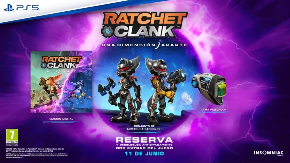 Detallado el contenido de las ediciones Digital y Digital Deluxe de Ratchet and Clank: Rift Apart