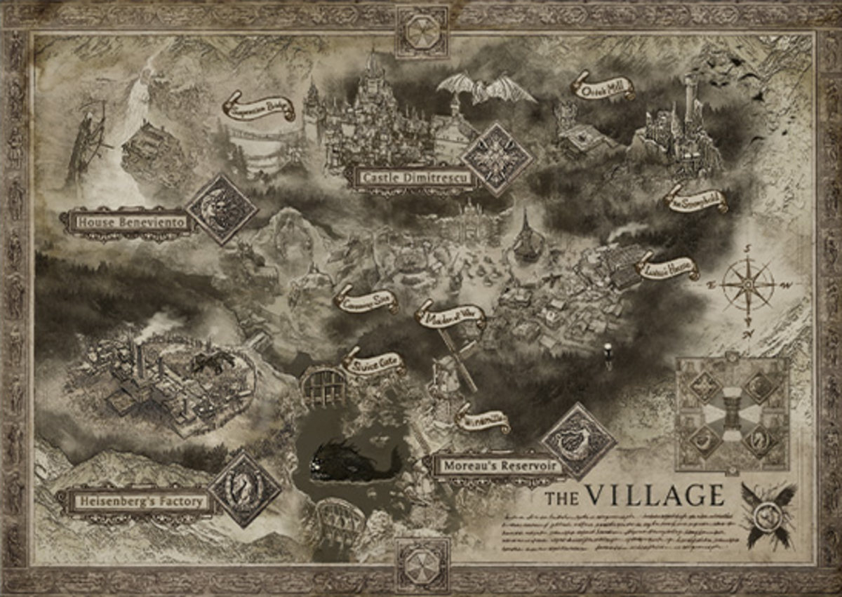 Filtrado el mapa completo de Resident Evil Village