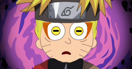 Así sería Naruto si fuera un personaje de Rick & Morty Así sería Naruto si fuera un personaje de Rick & Morty