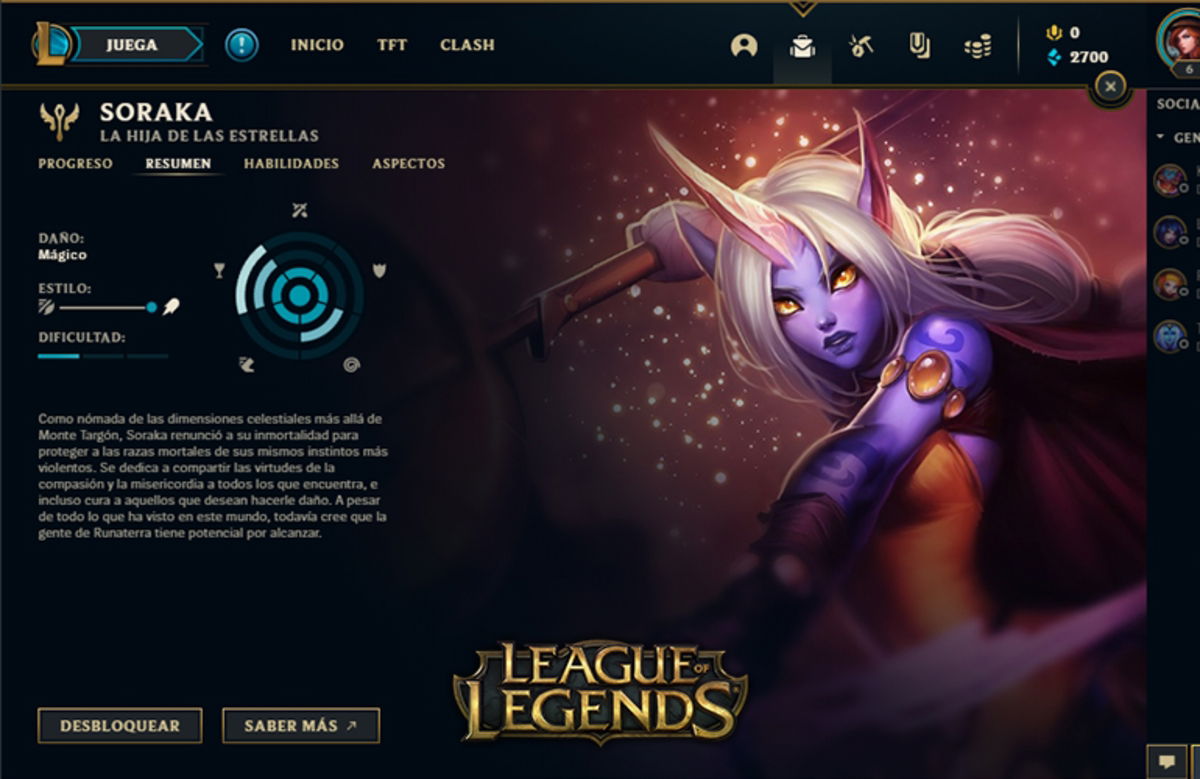 Soraka, La hija de las estrellas