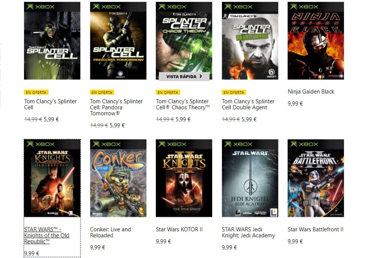 juegos retrocompatibles de Xbox original