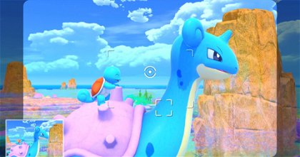 Un jugador construye un soporte con forma de cámara para jugar a New Pokémon Snap