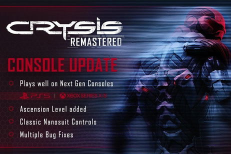 Crysis Remastered se actualiza con mejoras en PS5 y Xbox Series X/S Crysis Remastered se actualiza con mejoras en PS5 y Xbox Series X/S
