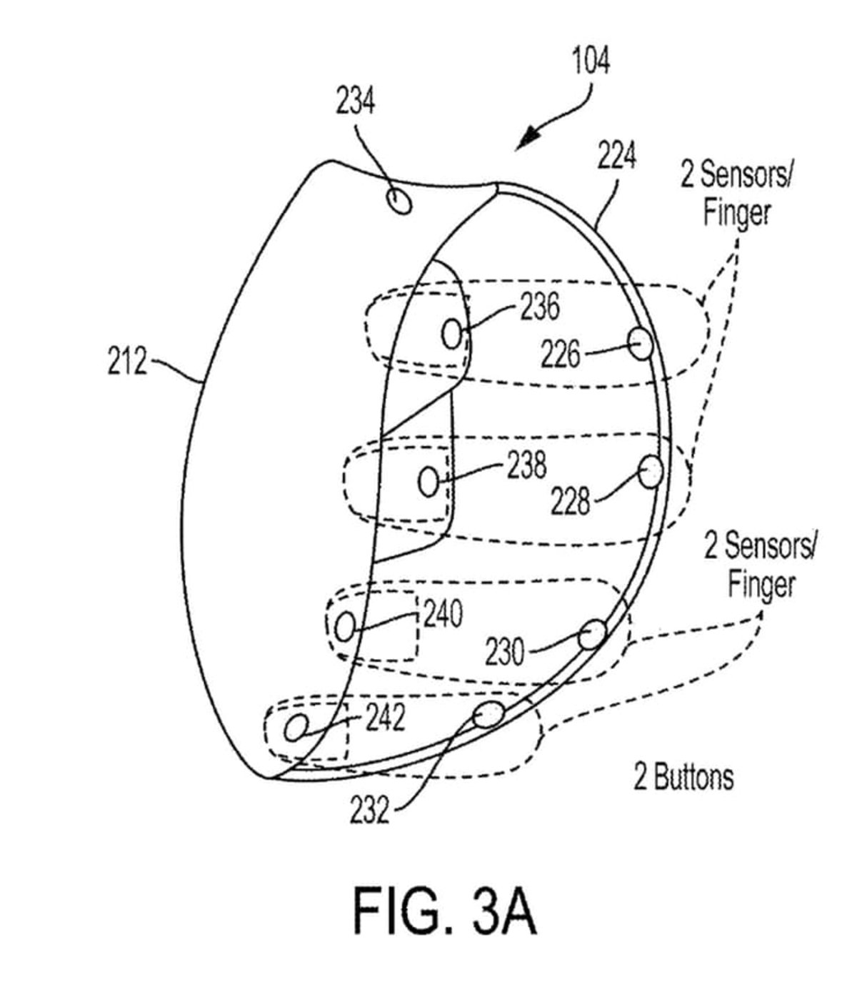 Patente de mando de PS VR