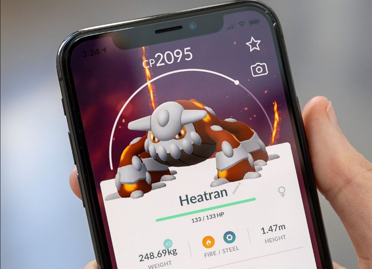 Heatran en iphone Pokémon GO