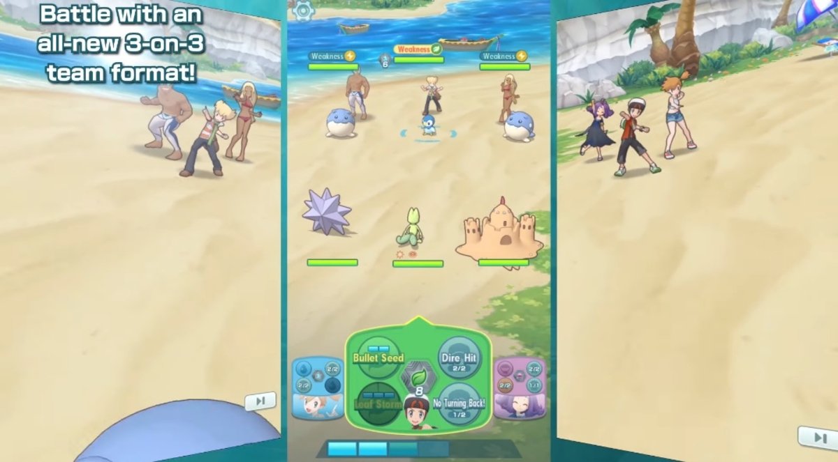 Batalla en Pokémon Masters EX