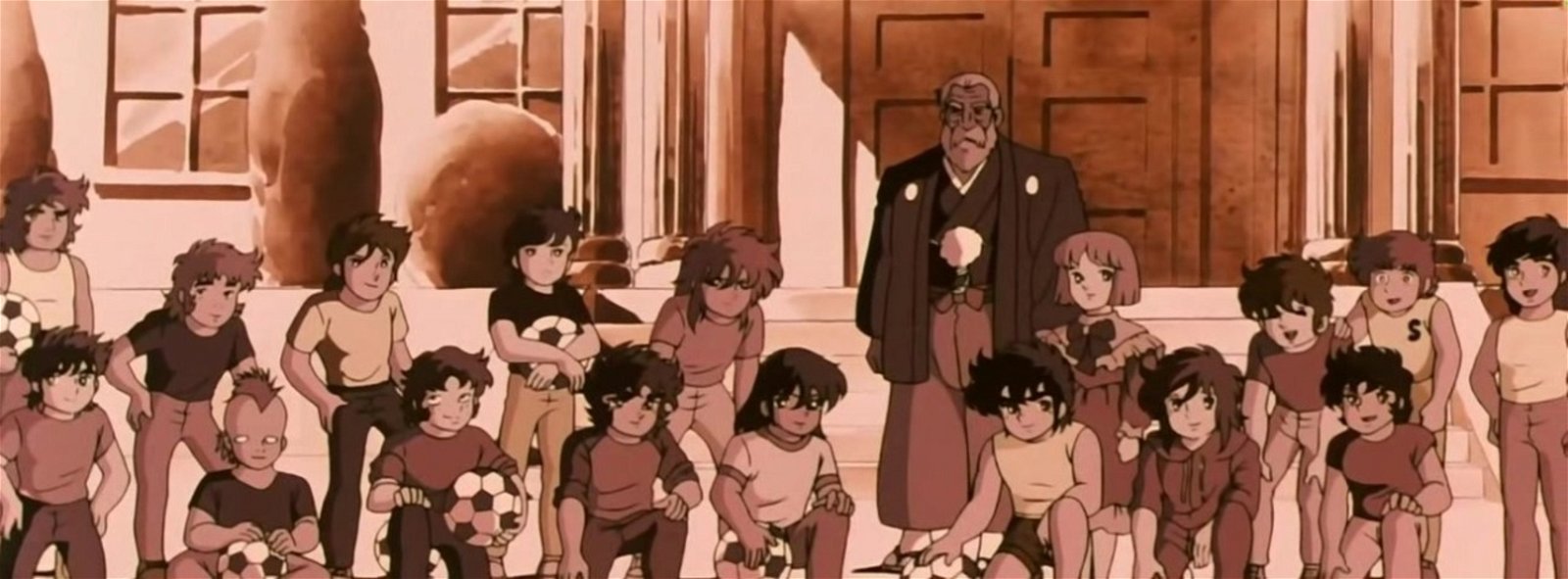 Mitsumasa Kido y sus hijos adoptados