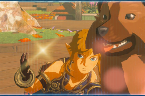 Un jugador de The Legend of Zelda: Breath of the Wild se fotografía con todos los perros