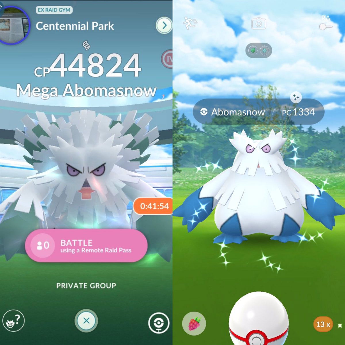 Mega Abomasnow pokemon go