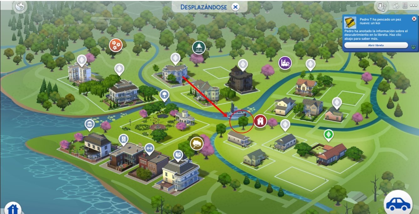 Cómo ir al Claro Silvestre en Los Sims 4