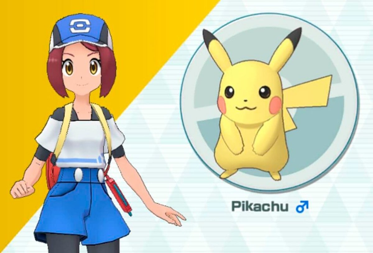 Jugadora y Pikachu en Pokémon Masters EX