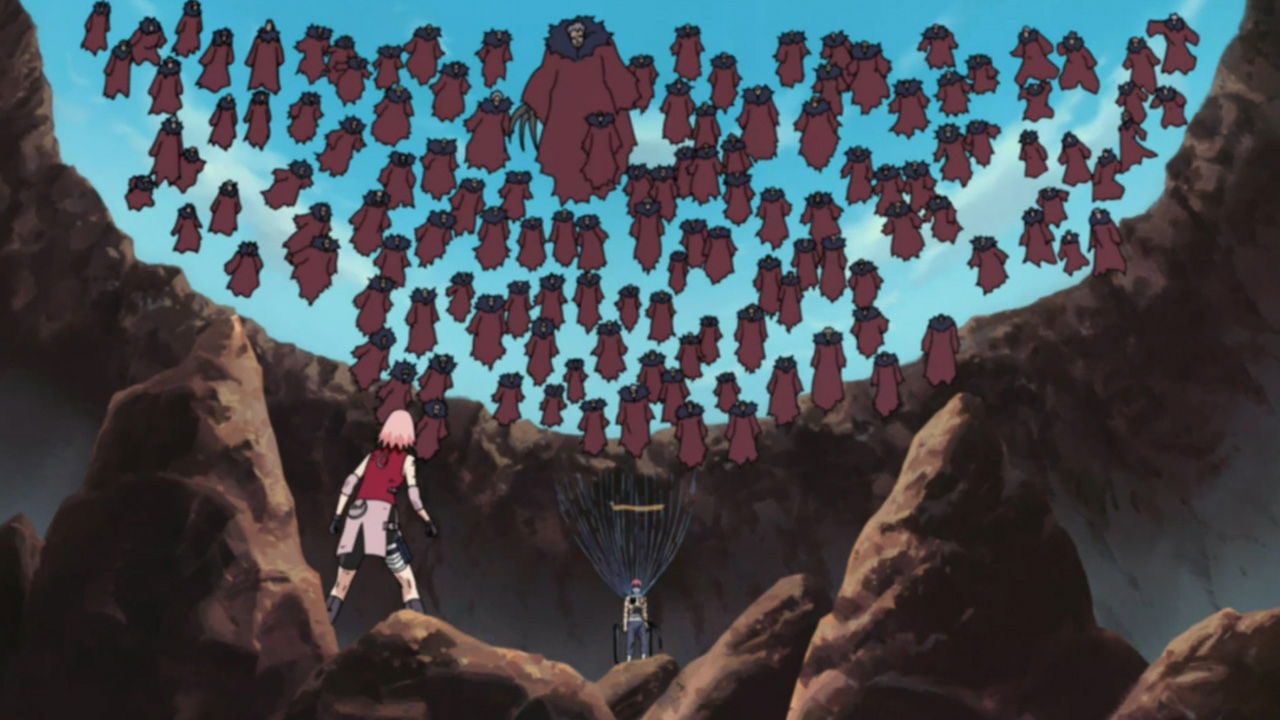 Sakura y Chiyo vs. Sasori