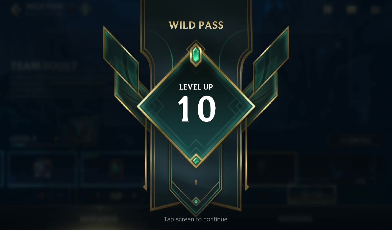 Nivel 10 del Wild Pass en League of Legends Wild Rift