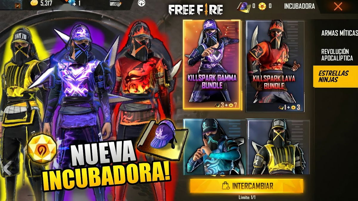 Cómo conseguir la skin Estrella Ninja en Free Fire