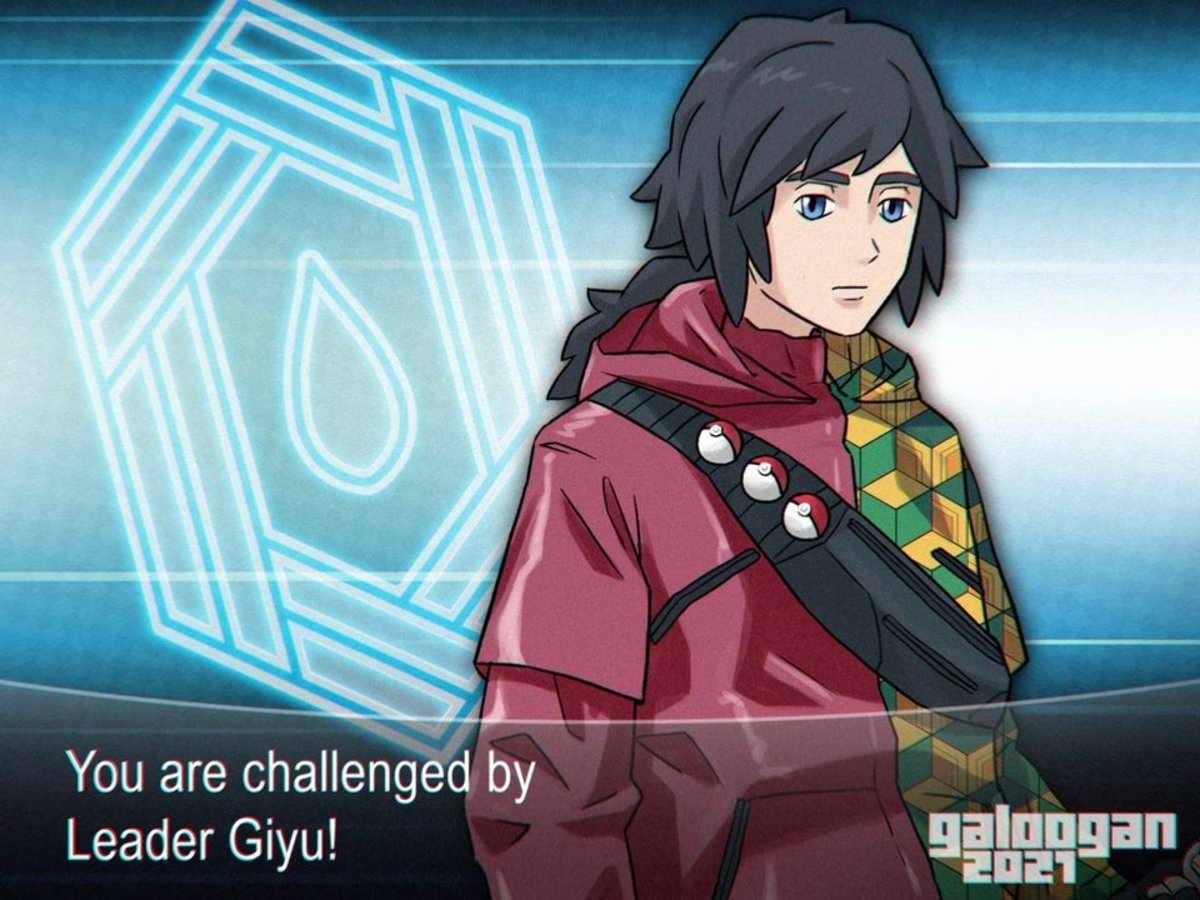 Giyu, de Guardianes de la Noche, como entrenador pokemon