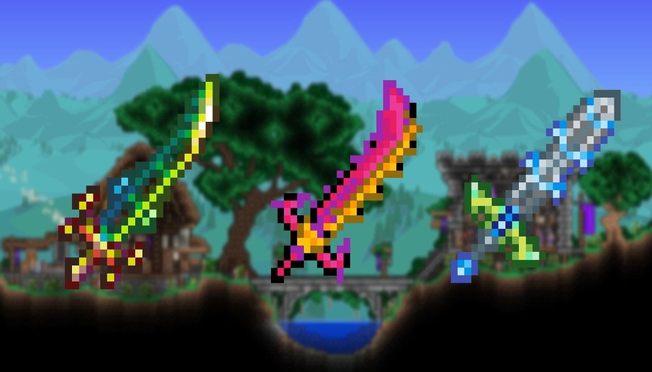 Algunas de las espadas más poderosas de Terraria